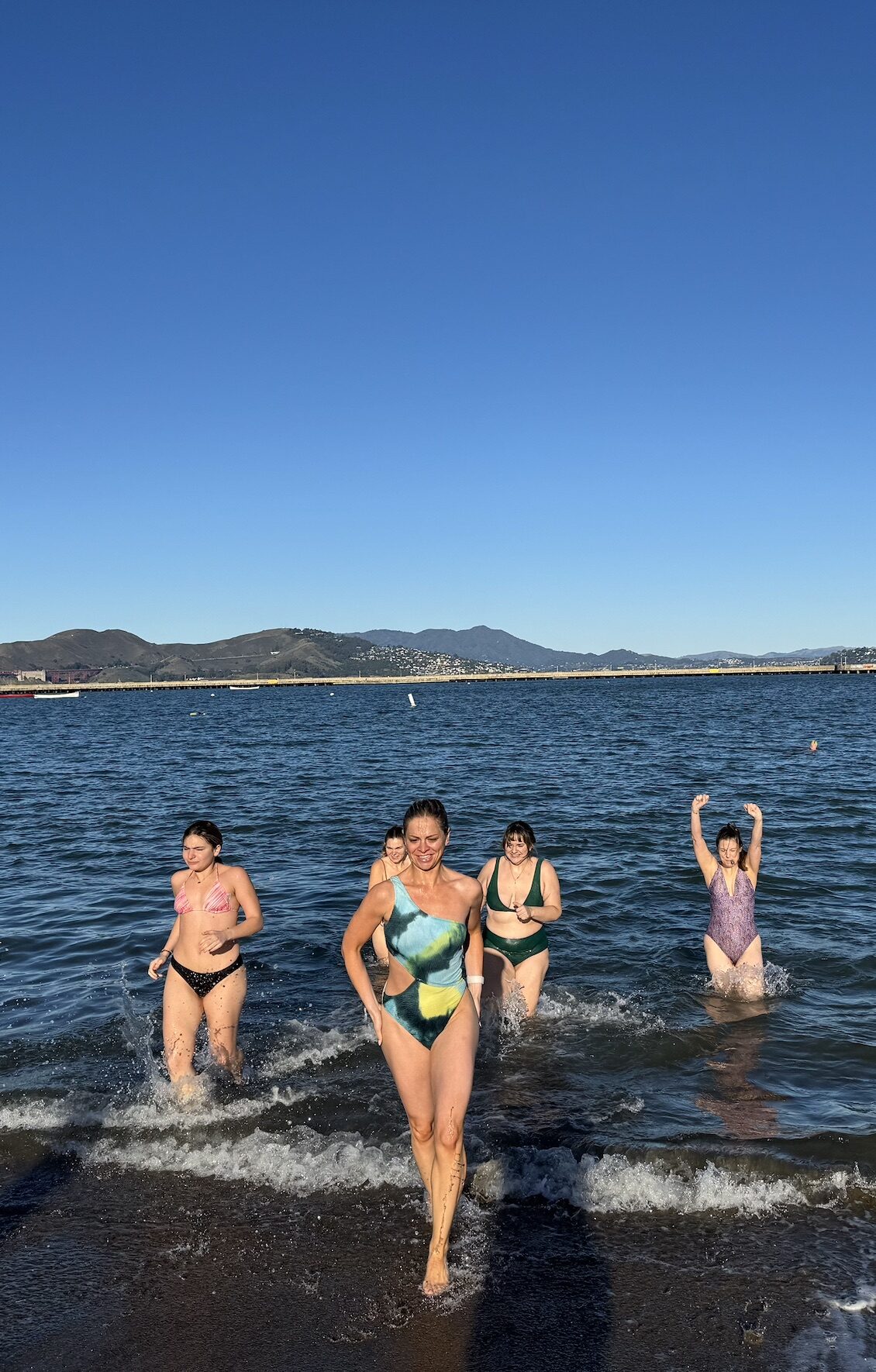 Cold Water Swim at Baker Beach